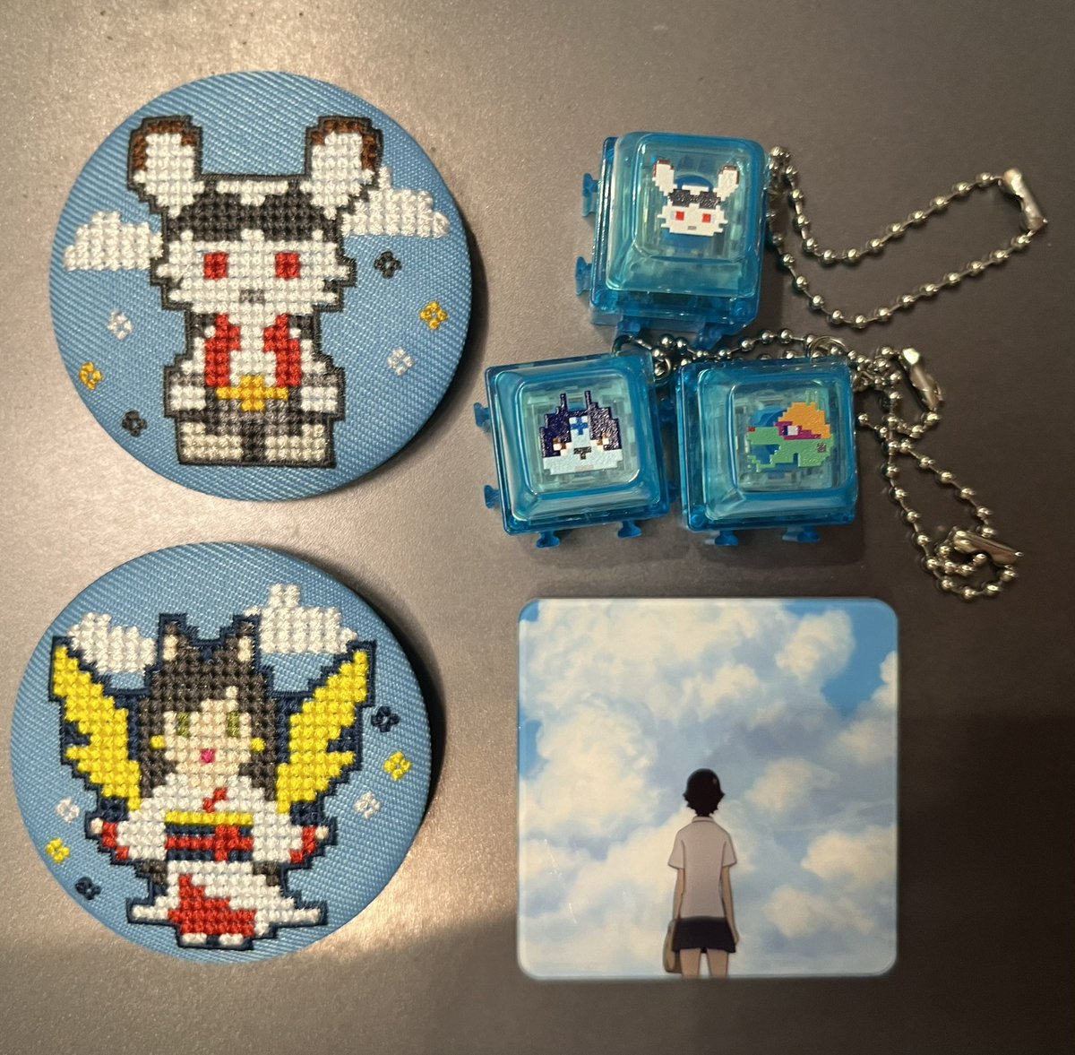 hobby_chamu's tweet photo. 【交換】
細田守の原点展 
時をかける少女 アクリルマグネット
サマーウォーズ キーボードキーホルダー
サマーウォーズ 刺繍缶バッジ

(譲)画像1枚目

(求)画像2,3枚目⭕️のもの

都内手渡しor郵便での交換希望。
検索よりお気軽にお声がけください。 https://t.co/Lk8LZ5KW0g