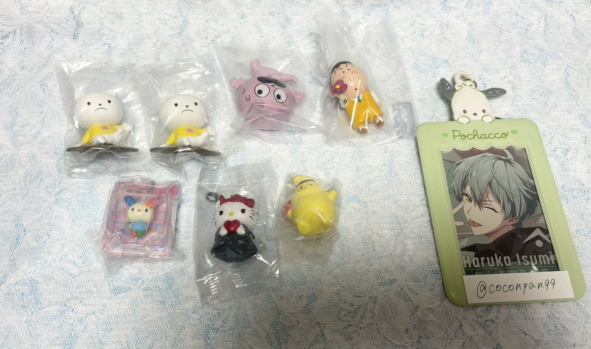 coconyan99's tweet photo. 【譲渡】ガチャガチャ カプセルトイ サンリオ クレヨンしんちゃん にしむらゆうじ

譲) さえないこねこ ラブラビット　ボーちゃん　ウサハナ キティ ポムポムプリン

求) 200円＋送料

＊初回様ツイフィ必読,郵送
＊PayPay等◎

お声がけお待ちしております◎ https://t.co/XjiekJD6ai