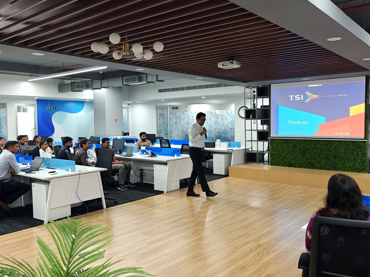 TPFSoftware's tweet photo. Ashok Bose shared the latest #Product updates, while Kiran Tana provided updates on #AMEX. Ramachandran Srinivasan, our new Director, introduced the latest developments in #ProfessionalServices, followed by  #Infrastructure updates from Lokesh Kumar Shankar. https://t.co/1z3sM0LwQd