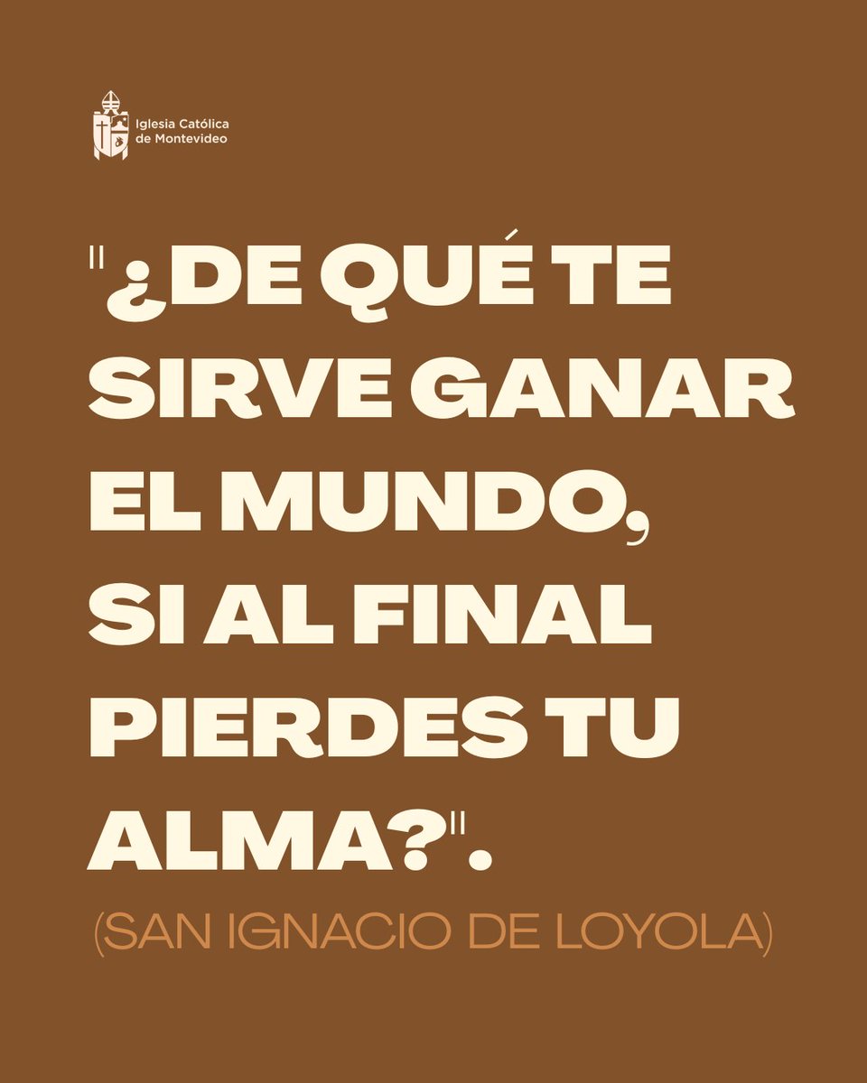 ICM_uy's tweet photo. Hoy celebramos a #SanIgnacioDeLoyola☺️
Saludamos a toda la familia ignaciana y pedimos al Señor la gracia de vivir el Evangelio con compromiso, buscando siempre la mayor gloria de Dios🙏
Te compartimos algunas de sus frases para reflexionar y crecer en la fe👇 https://t.co/d0VaxpzPah