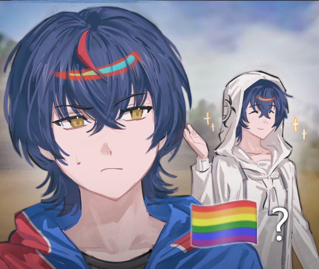 akadetarame's tweet photo. 米画师py的（。。。）太搞笑了。。。
教祖：只是路过
下边零：🏳️‍🌈？ https://t.co/Ujk2qkd62N