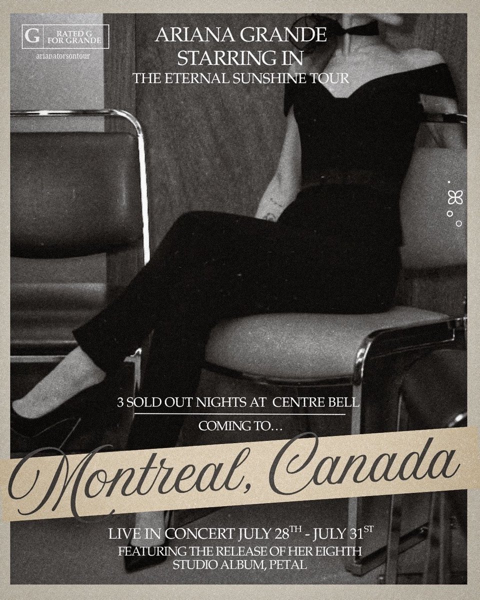 arianatorontour's tweet photo. montreal ꕤ
#ESTMontreal #eternalsunshinetour https://t.co/wfd1juxRUr