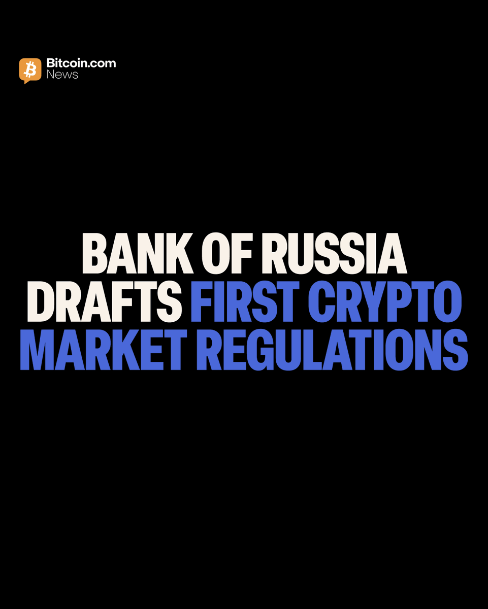 BitcoinNews's tweet photo. JUST IN: 🇷🇺 Bank of Russia published draft rules for organized crypto trading, setting minimum equity requirements for digital depositories at 50-250M rubles.

Regulator will maintain registry of participants. 📜 Public assessment underway. https://t.co/a0SX5Evwb8