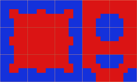 DiurnalProds's tweet photo. Great little tip (from myself) for #GodotEngine development: here's the bitmask needed for Wang tiles created by Tilesetter. You have to switch the Terrain to be Match Corners only. Red is where to place the bits. https://t.co/jrObTNB7Xu