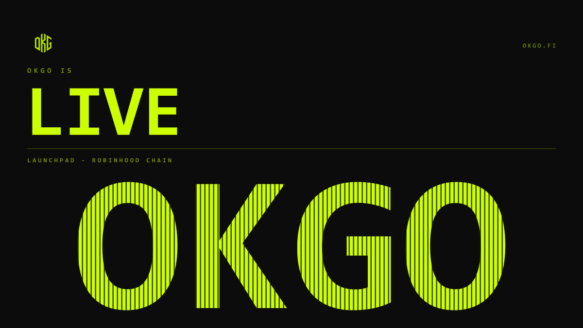 okgofiLaunch's tweet photo. OKGO is live.

Free to create. Real Uniswap pool from block one.
Liquidity locked, 70% of trading fees to the creator.

https://t.co/eA4KIT8gtX https://t.co/VxrP6Wl4Fk