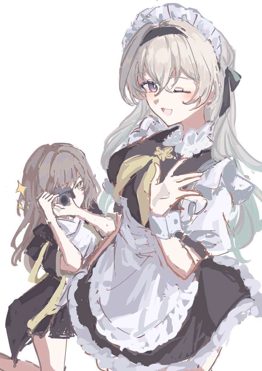 Ais_no_tye's tweet photo. メイド服ホタルと星ちゃん✨✨ https://t.co/iCF8TVVtZ1