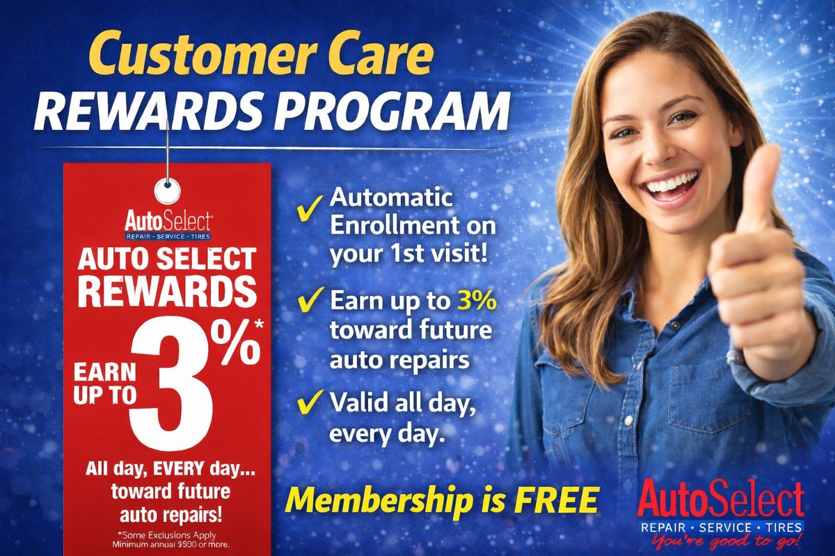 Auto_Select's tweet photo. More great reasons to choose Auto Select! https://t.co/jYWSTbgij7