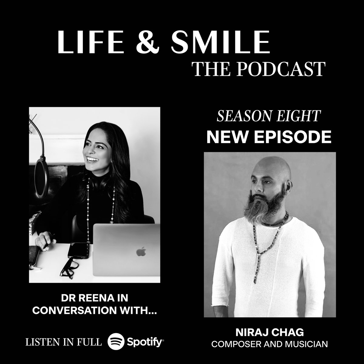 rwperio's tweet photo. 🎥 LIFE &amp; SMILE, SEASON 8 EPISODE 1

Dr Reena is joined by award-winning composer, producer and artist Niraj Chag.

They explore his creative process, storytelling, heritage and the way he blends Eastern and Western musical traditions.

Listen now:
https://t.co/4JvVOr8oou https://t.co/Ep6WzAkcpA