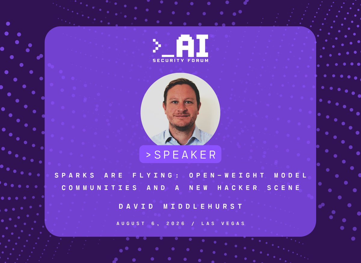 AISecurityForum's tweet photo. Once weights are in the wild, the control surface moves from API governance to local modification. @dtmsecurity maps the "abliteration" scene and what breaks once safeguards can be stripped offline.

For session times &amp; detail, check our conference app.

#AISecurity https://t.co/vlPabVkk42