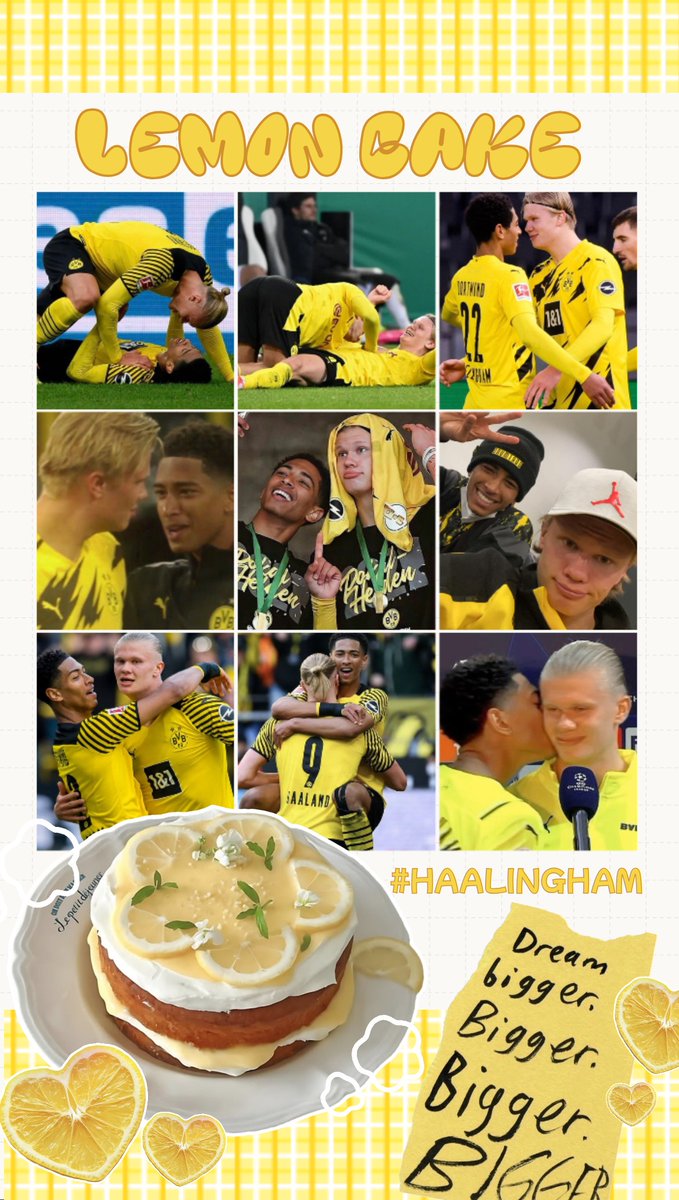 SINSING49's tweet photo. 🍰🍋#haalingham #judebellingham #erlinghaaland https://t.co/kavQ4YWIRA