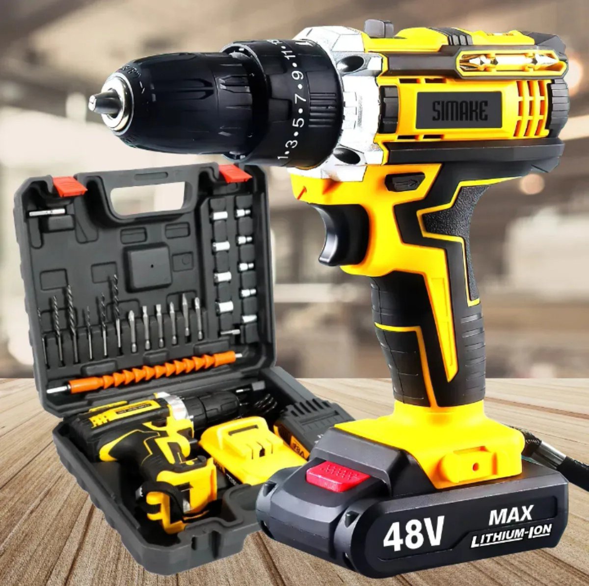 SCarnovaleJr's tweet photo. Olha o que eu encontrei! Parafusadeira Furadeira C/ 2 Baterias Maleta Kit Completo Led Eixo Flexível Vários Níveis Torque Simake no Mercado Livre. 

Entra aqui:  https://t.co/P7UWxAr8qP https://t.co/4VsvqPFjeS