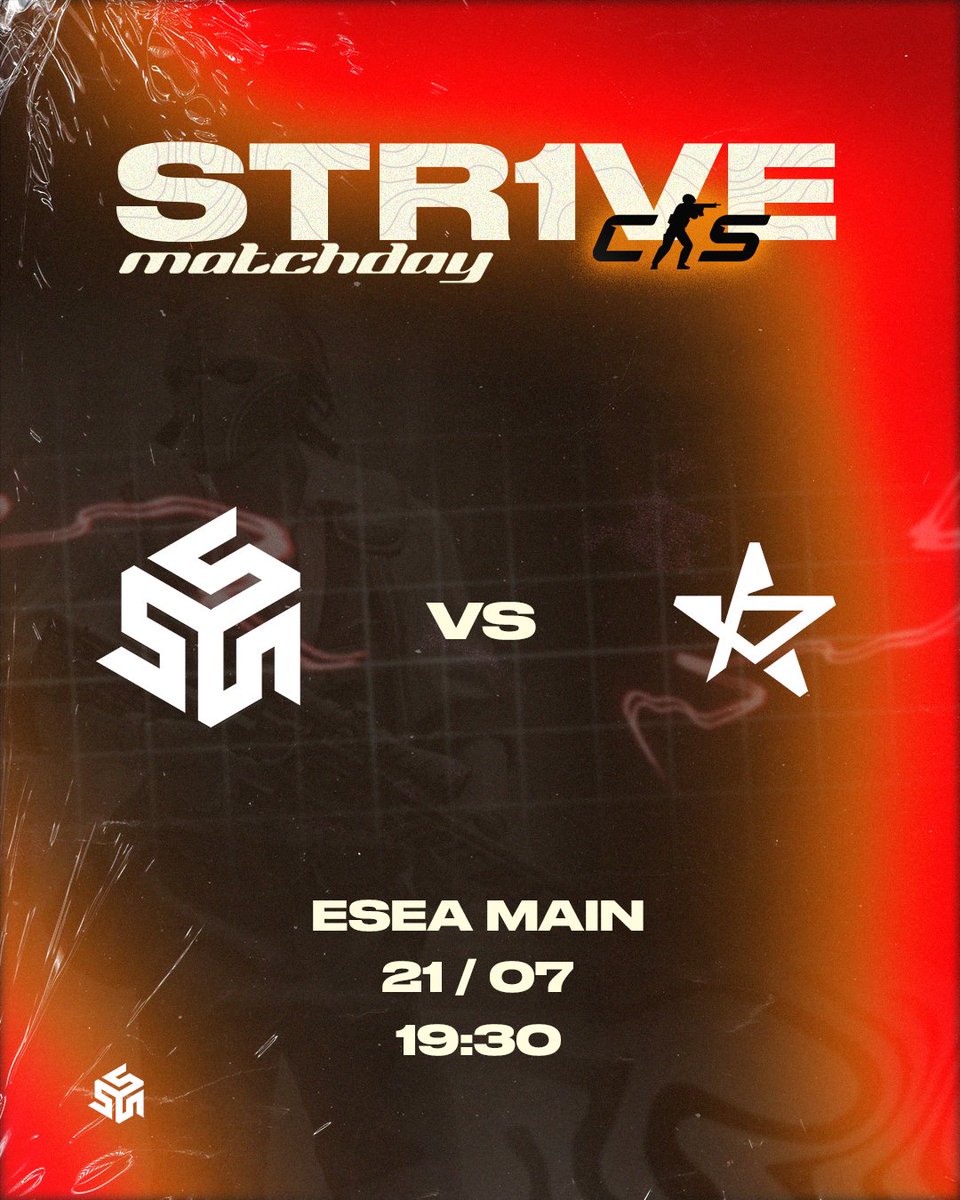 str1veesports's tweet photo. No dia 21 enfrentΓ‘mos os Partizan, Γ s em mais uma jornada da ESEA Main.
Cada round conta. Cada jogo Γ© uma oportunidade para responder.
ππππ© πππ«ππ―π’π§π
#keepstr1ving https://t.co/Dy3IpMuPNp