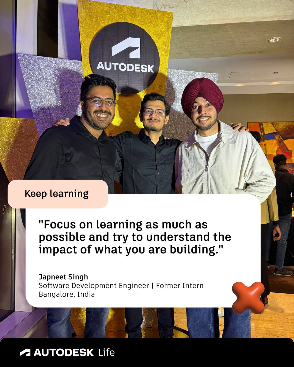 AutodeskLife's tweet photo. Advice from Autodesk Interns continued 🌟 https://t.co/OA1uovgvbR