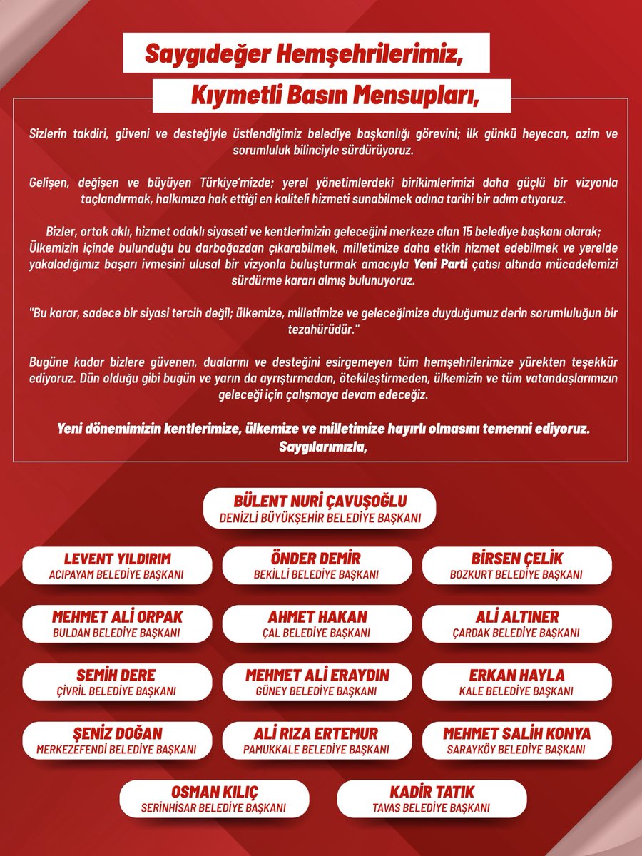 BNuriCavusoglu's tweet photo. Yeni bir yolculuğa çıkıyoruz… https://t.co/WqJDnzIN1a