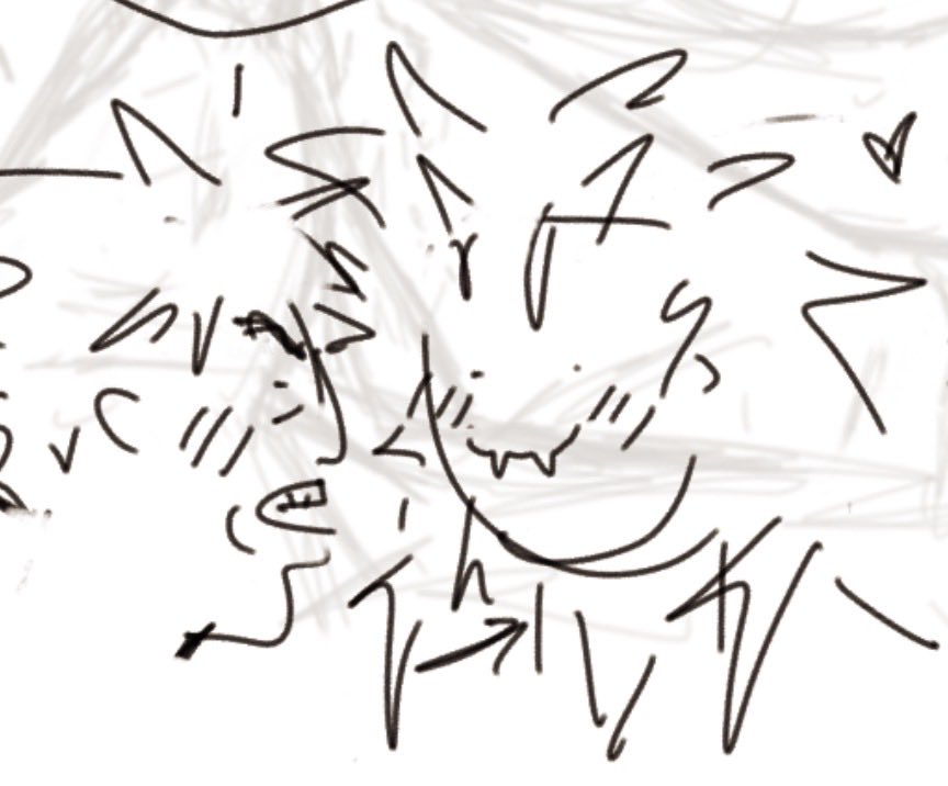 Astrlparty's tweet photo. My day three messy sketch third slide my apology 😛
#krbkweek2026
I think their villain names would be Tommy tough knuckles and Billy badass wtf is a ground zero #bnha #krbk https://t.co/vQYXyxoFMs