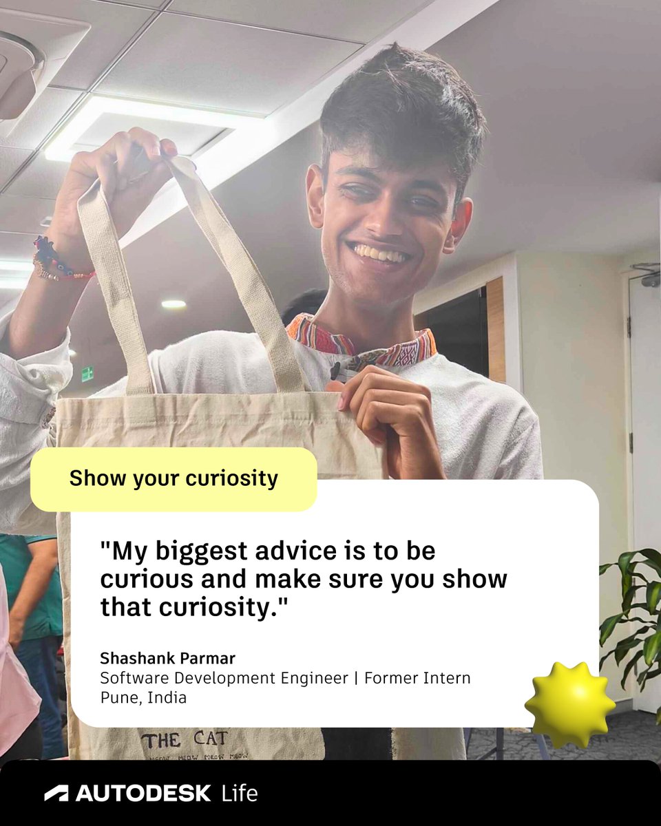 AutodeskLife's tweet photo. Advice from Autodesk Interns continued 🌟 https://t.co/OA1uovgvbR