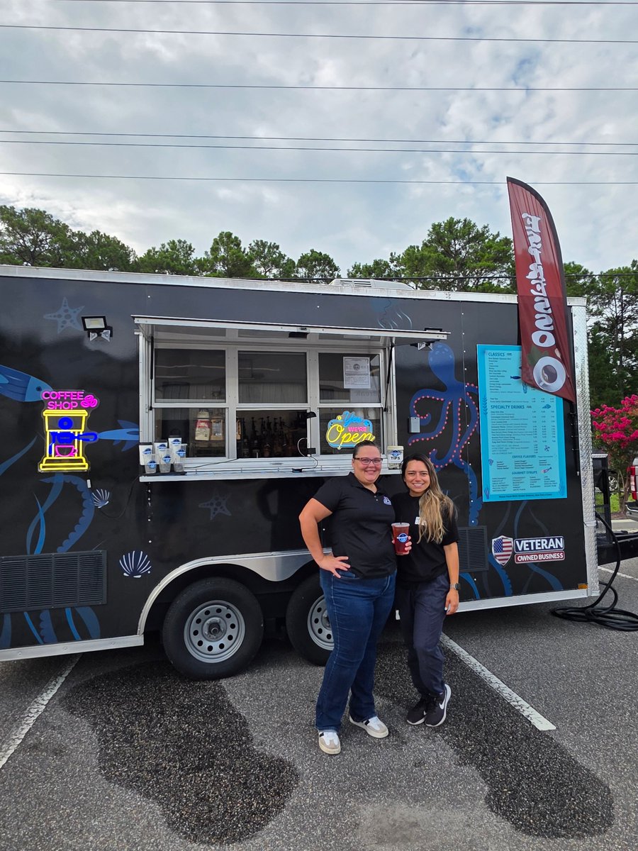 AOCGInc's tweet photo. This past Friday, we cooled down with Dive Thru Brew! ☕️☀️ From iced coffee and smoothies to energy drinks, it was the perfect summer pick-me-up for our hardworking staff and crews. We loved supporting Dive Thru Brew, a local woman-owned small business. https://t.co/1Lx0nErgMM