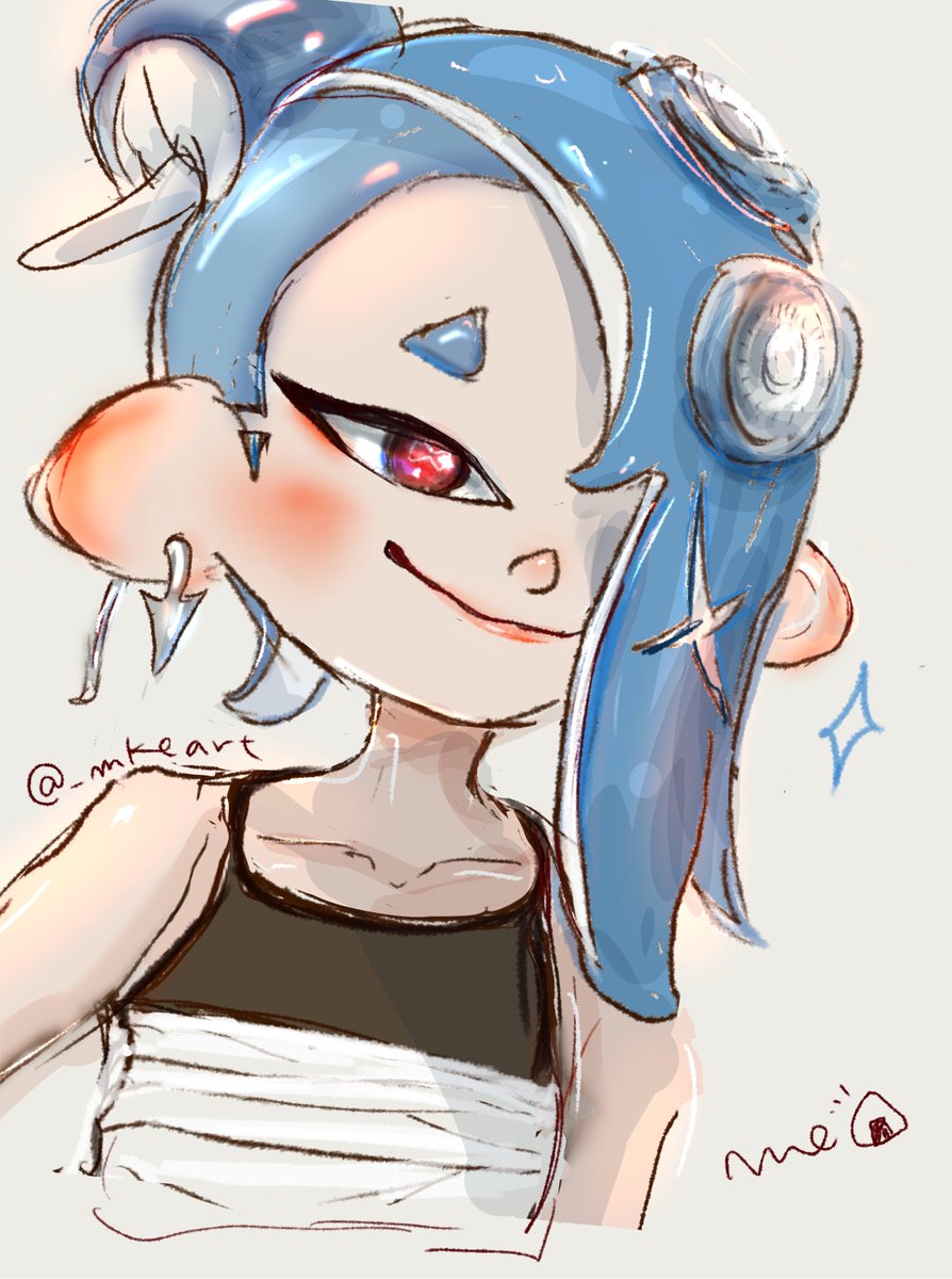 _mkeart's tweet photo. おきばりやす〜！
 #イラスト Splatoon ファンアート フウカ https://t.co/xwplg2y5r8