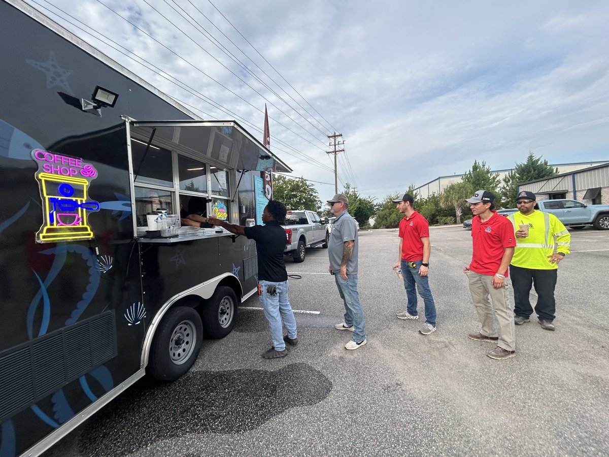 AOCGInc's tweet photo. This past Friday, we cooled down with Dive Thru Brew! ☕️☀️ From iced coffee and smoothies to energy drinks, it was the perfect summer pick-me-up for our hardworking staff and crews. We loved supporting Dive Thru Brew, a local woman-owned small business. https://t.co/1Lx0nErgMM