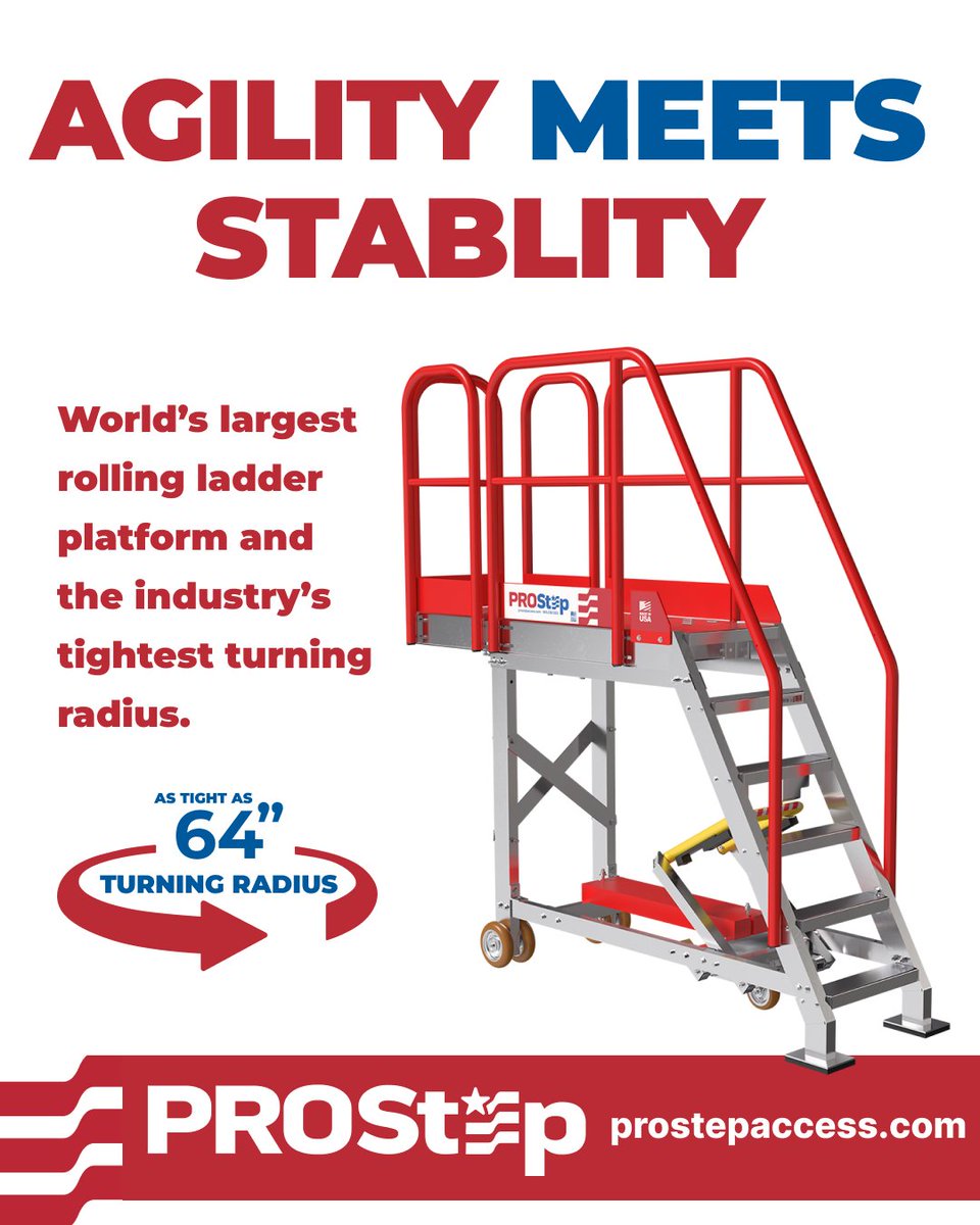 ErectaStep's tweet photo. The new ProStep gives smooth maneuvering and a solid, planted platform at height. Visit https://t.co/BPiIAUrhfJ or connect with the ErectaStep team for details and pricing.
#ProStep #RollingLadders #WarehouseSafety #IndustrialAccess #IndustrialSafety #ErectaStep https://t.co/kbtM3zb92r