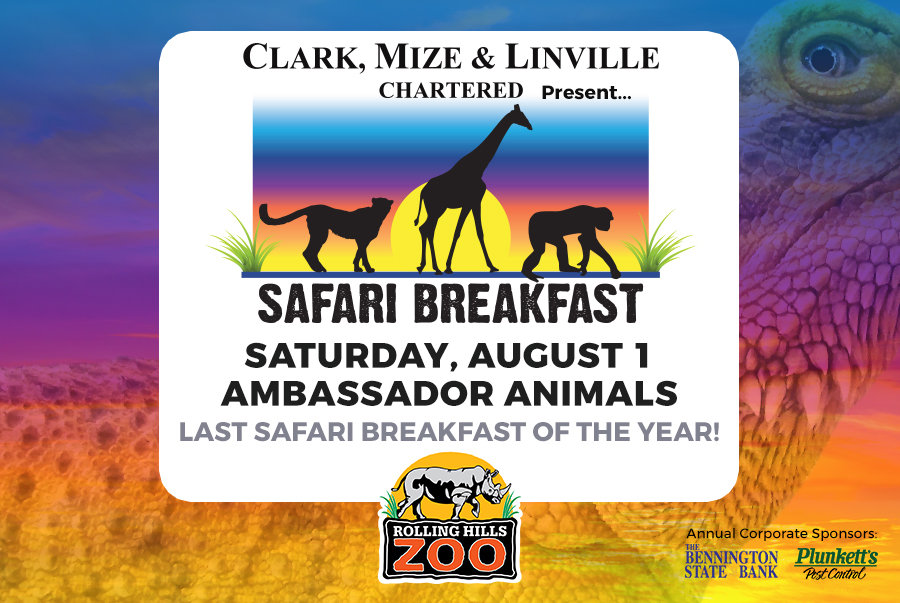 RHZoo's tweet photo. LAST CHANCE to REGISTER for this SATURDAY, AUGUST 1st's Safari Breakfast: Ambassador Animals!  Breakfast in the Zoo + Keeper Chat &amp; Q&amp;A + Zoo &amp; Museum admission for the day! 

REGISTER by Thursday (or 'til full) for this family-friendly early-AM event: https://t.co/We3NUBnlXB https://t.co/jcB2tmKmfY