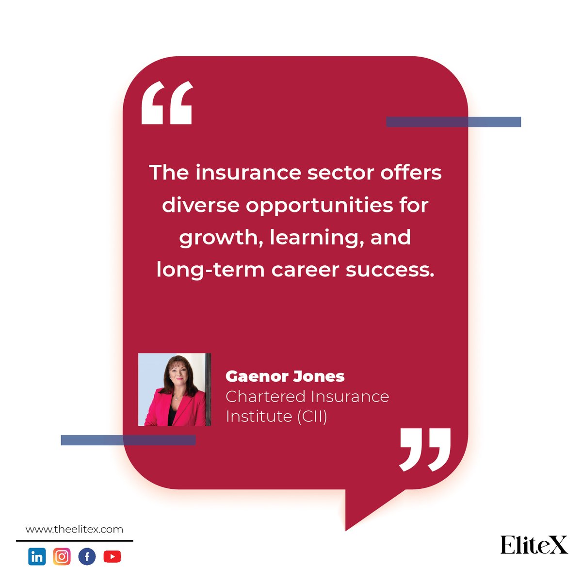 elitexmagazine's tweet photo. Impactful Women in Insurance, 2026

Gaenor Jones – Advancing Professional Standards in the Global Insurance Sector

Read more: https://t.co/pxSoB8fFwh

#elitex #magazine #digitalmagazine #businessmagazine 
#GaenorJones #InsuranceIndustry #WomenInInsurance #FinancialServices https://t.co/QgPRfCrwqo