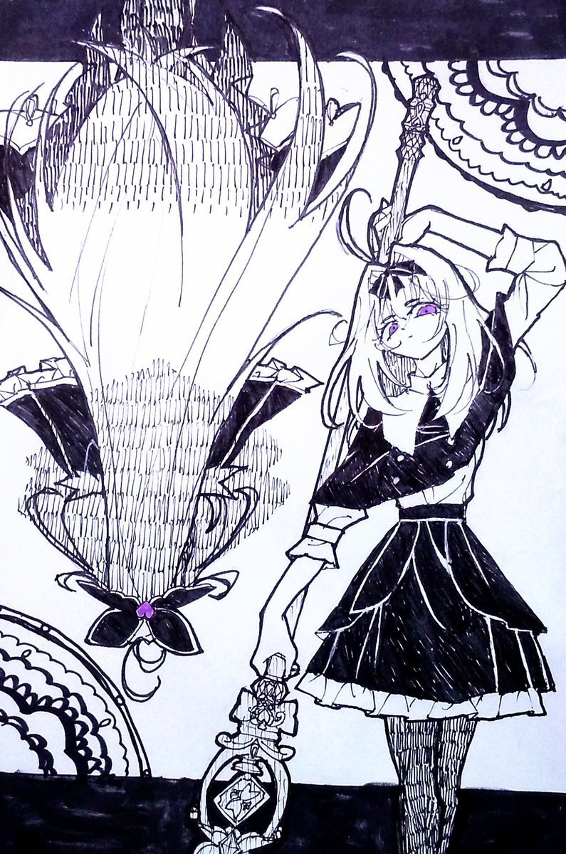 omase_2go's tweet photo. 最近るるかちゃんが本格的に敵キュア感出してきたので過去絵再掲 https://t.co/BWUQJ2yxrs