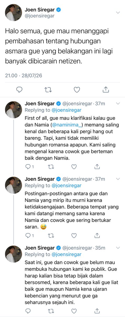 thevoyvin's tweet photo. a #pondphuwin au from nerdcentil universe

Namia pacaran sama Joen Siregar? https://t.co/l4XceCGvgF