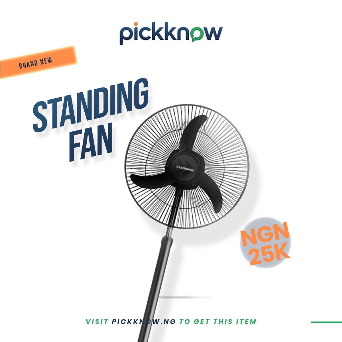 pickknow_ng's tweet photo. Cool off in style, get the Standing Fan for just ₦25,000! 
Visit https://t.co/I17kNxKNcR to order now! https://t.co/mxCDcxfy0m