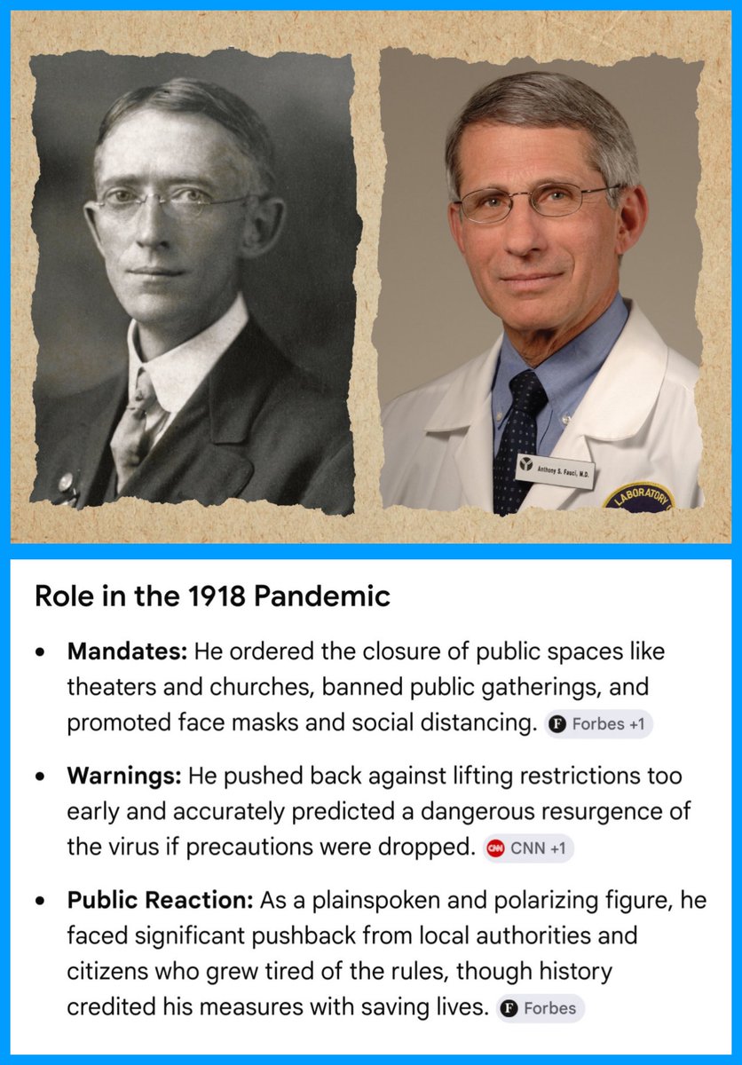 TRKShady's tweet photo. 👋💥
Dr. Thomas Tuttle vs Dr. Anthony Fauci 

Dr. Thomas Tuttle, Washington’s Health Commissioner,  shepherded the 1918 Spanish Flu Pandemic by prescribing FACE MASKS, SOCIAL DISTANCING &amp; CLOSURES OF PUBLIC SPACES. 

He was the, ‘Dr. Fauci of the Spanish Flu” https://t.co/AqpTi1dqW2
