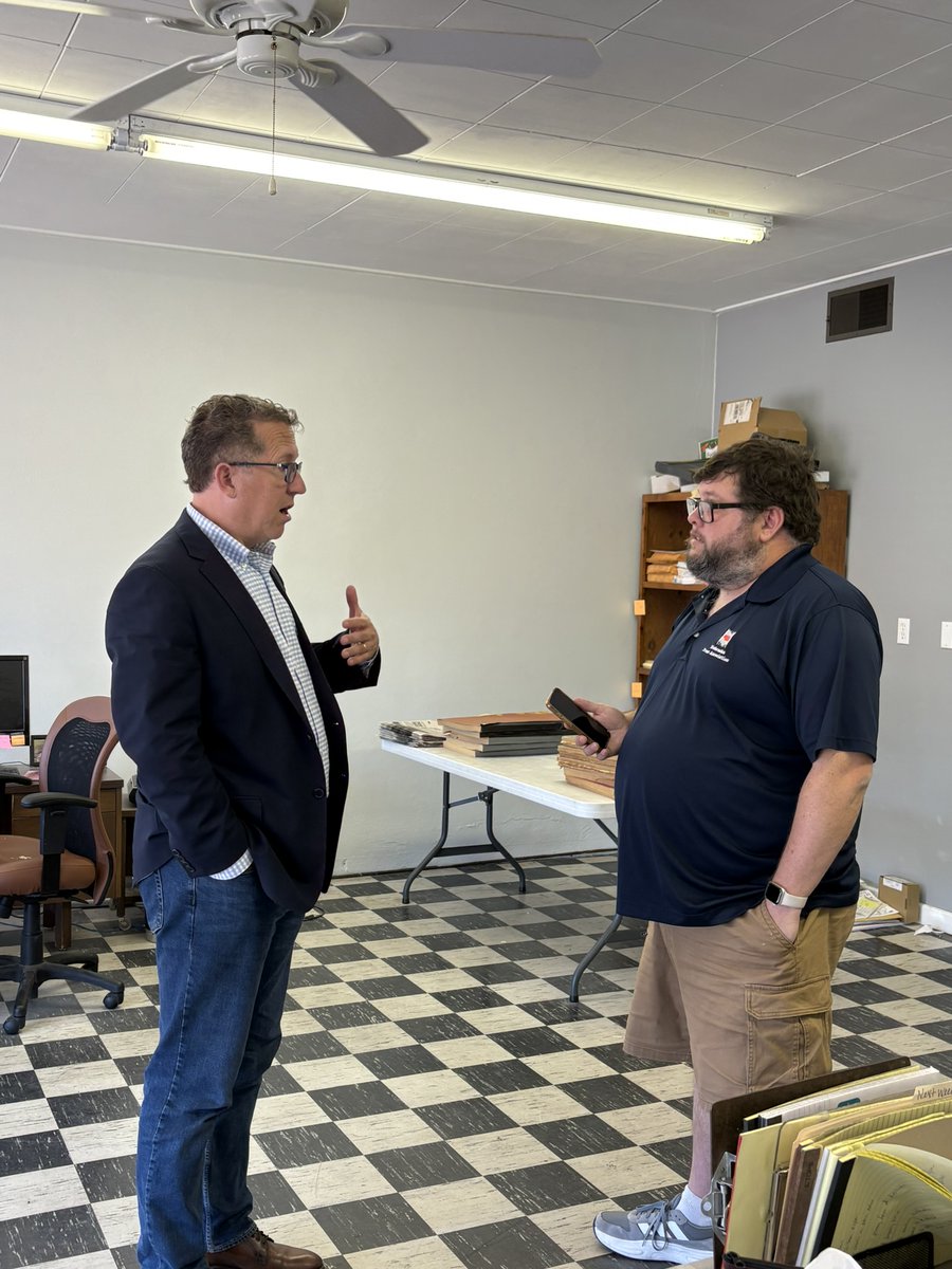RepAdrianSmith's tweet photo. Thank you, Rick, for letting me stop by the Nance County Journal on my way through town during my district travels. 

Appreciated the opportunity to share how the Working Families Tax Cuts are benefiting Nebraskans and give an update on my recent work in Washington! https://t.co/zKG9v6y5uz