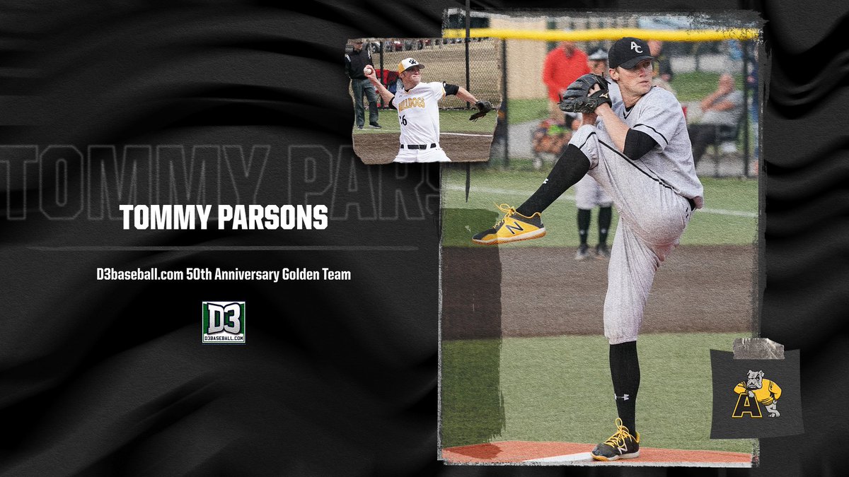 AdrianBulldogs's tweet photo. Tommy Parsons named to https://t.co/ILDAvAJfZP 50th Anniversary Golden Team

📰--https://t.co/Cw2r6h6klw

@AdrianBaseball @d3baseball 
#GDTBAB https://t.co/sOxOLRx7au