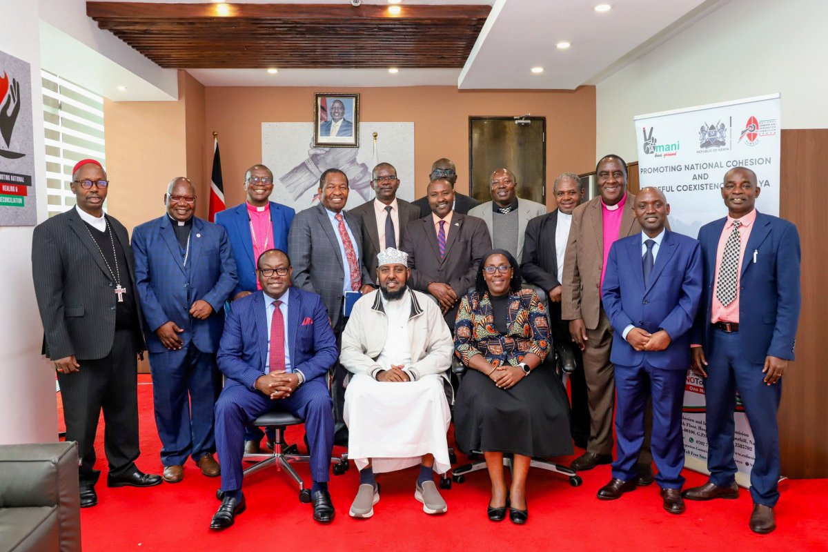 NCIC_Kenya's tweet photo. #NCIC and @irck_info reiterate their readiness to work together through advocacy, grassroots mobilization and joint action to secure Kenya a peaceful electioneering period ahead of the 2027 General Elections.

The #NCIC, led by Chairman Bishop Dr. @kephaomae, today held a consultative meeting with the Inter-Religious Council of Kenya (IRCK), led by Chairman Sheikh Abdullahi Salat.

 In the spirit of partnership, the two institutions agreed to deepen collaboration by strengthening real-time monitoring and early warning systems for hate speech and dangerous rhetoric across all platforms; revitalizing multi-stakeholder platforms, including the @Uwiano_Peace expanding county-level interfaith networks for civic education, community peace committees and accountability; and supporting measures to enhance the Commission's capacity to address toxic public discourse and protect national cohesion, among other priority areas.

Following the deliberations, the two teams held a joint press statement on emerging threats to national cohesion ahead of the 2027 General Elections, reaffirming their shared commitment to safeguarding peace, unity and social cohesion.

#AmaniKwaGround #OnePeopleOneNationOneDestiny