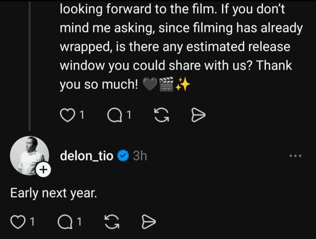LALISASCRAVE's tweet photo. Delon Tio (producer Extraction: TYGO" #LISA movie) said that the movie will come out early next year. https://t.co/KUeb3cMIXV
