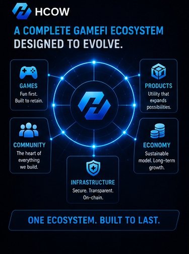 eeq_an37358's tweet photo. Every new product does more than expand the ecosystem.

It creates new ways for people to participate.

As $HCOW introduces more games and experiences, the ecosystem becomes more active, more connected, and more valuable through real user engagement. https://t.co/1VoVNRBGIT