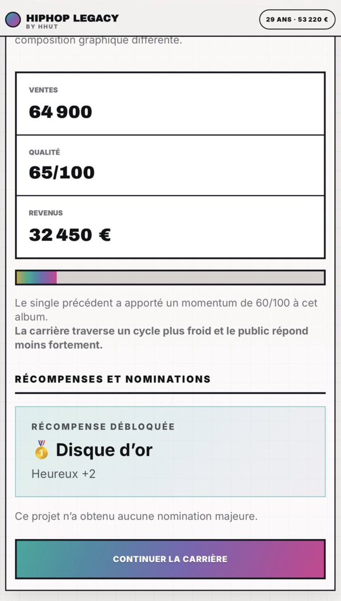 HH_UltimateTeam's tweet photo. DEMAIN MAJ de : HIPHOP Legacy 🎮

Plusieurs ajouts pour votre carrière :

🔹 Label US et FR différents
🔸Quêtes à débloquer
🔹Défis du Jour (reprendre la carrière d’un artiste existant)
🔸Armoire à récompenses
🔹Défier un ami
🔸Nouvelles villes FR 

https://t.co/DD8HrS5TEE https://t.co/kSakpidDRJ