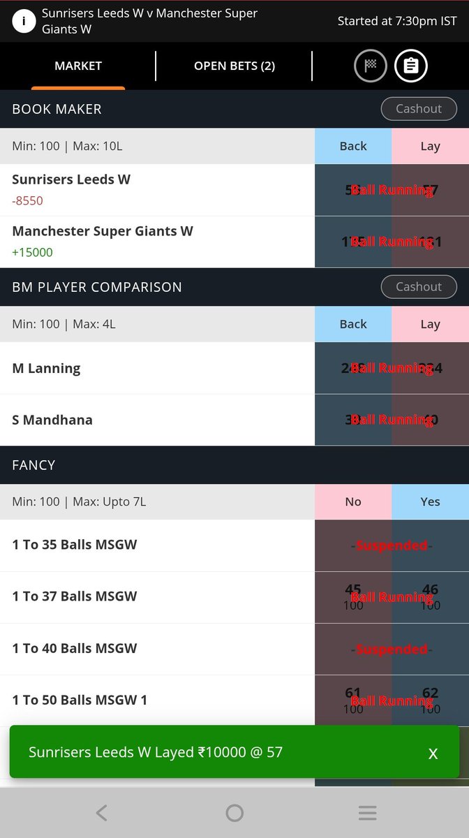 Kmcrickettrader's tweet photo. MSG Women's Plus 

#thehundred #cricketx #cricket #gamblingx #bettingtips https://t.co/1yRugBfGGV