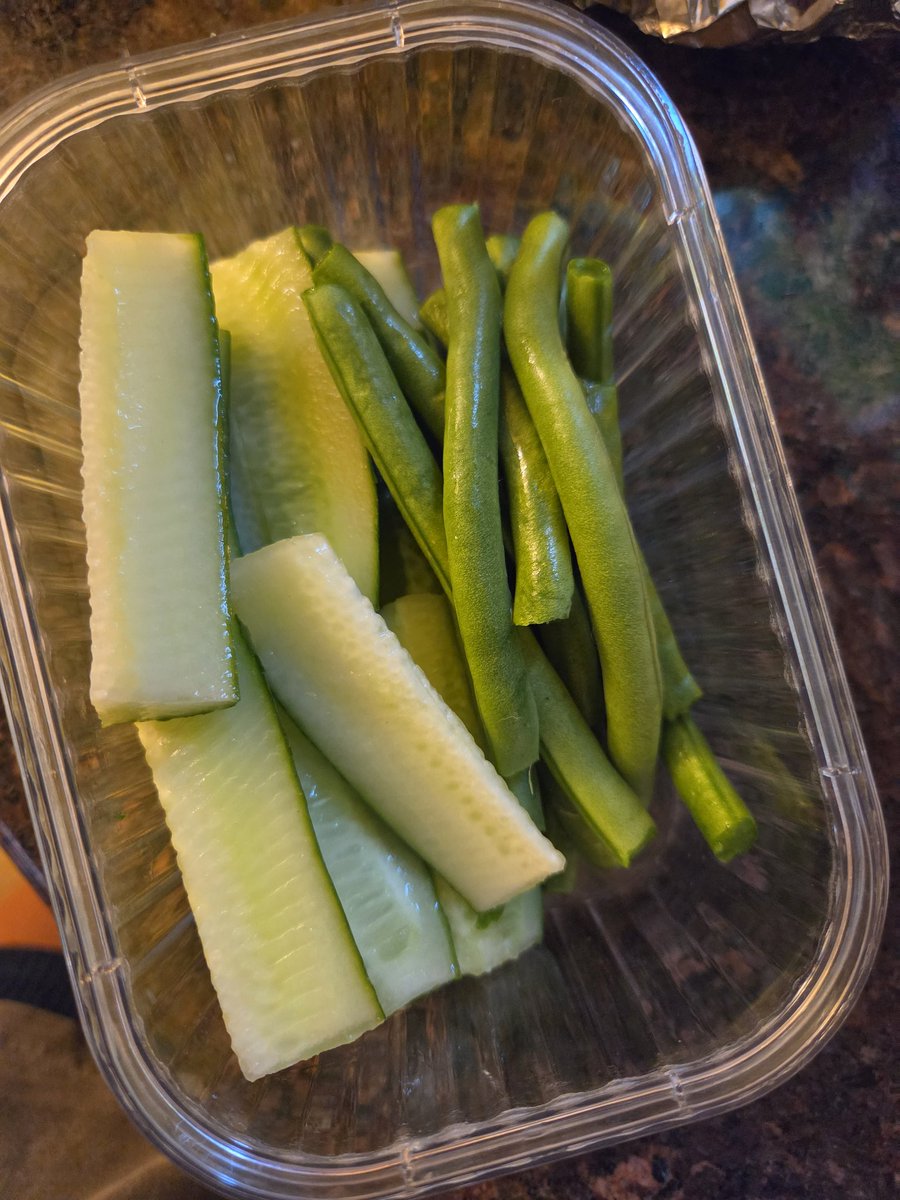 deadllymelon's tweet photo. Hubby's work lunch today is a bagel sandwich with homemade pickled onions and cucumbers &amp; green beans from my garden, plus homemade pickles 🥰 feeding my love with food I grew myself is a top tier form of intimacy https://t.co/bBjayJo3jQ