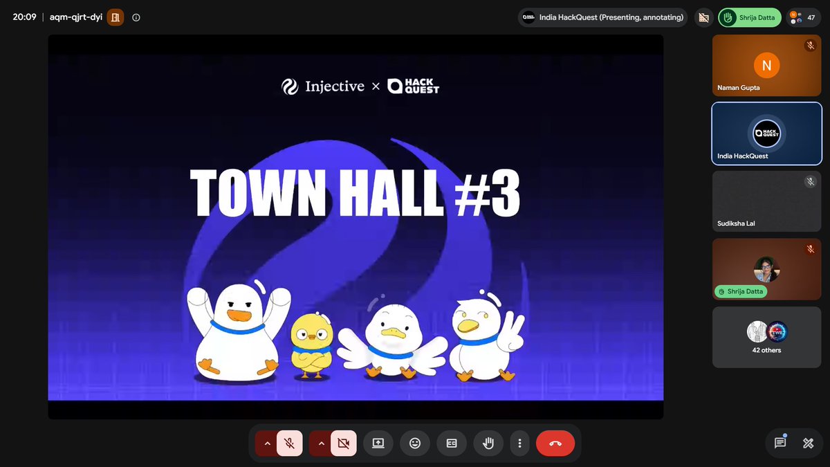 NGupta7909's tweet photo. Townhall #3 was packed with insights! 🚀 Learned the fundamentals of Rust and CosmWasm, taking another step toward building secure and efficient smart contracts in Web3. 
@HackQuestIN 
@injective 
@imanishbarnwal 
@AbhirupTweetOn 

#HackQuestIndia  #Web3 #Blockchain https://t.co/t0j9tce756