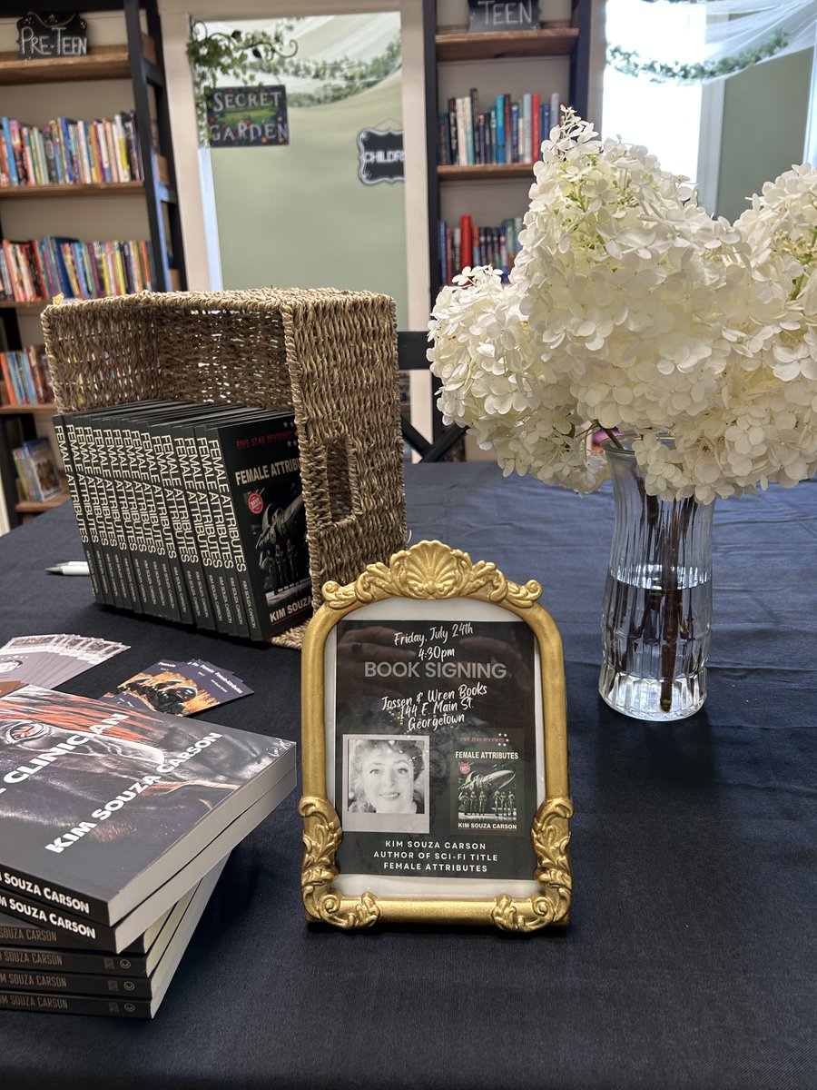 Souza_Author's tweet photo. #nottomissnovels #kscauthor #authorksc #Souza_Author #TheWoodedInstrument #FemaleAttributes #TheClinician #CulinaryShock #amazonbooks #applebooks #barnesandnoble #goodreads #kindle #draft2digital #inkitt #smashwords #indieauthors #books #novels #read #chapters #words #stories #fivestars #mustread #bestsellers #criticallyacclaimed #authors #writers #booksigning #july #tuesdayfeeling #reminder
A few pictures from the book signing Friday, waiting on a few more from Jossen & Wren. It went well.
