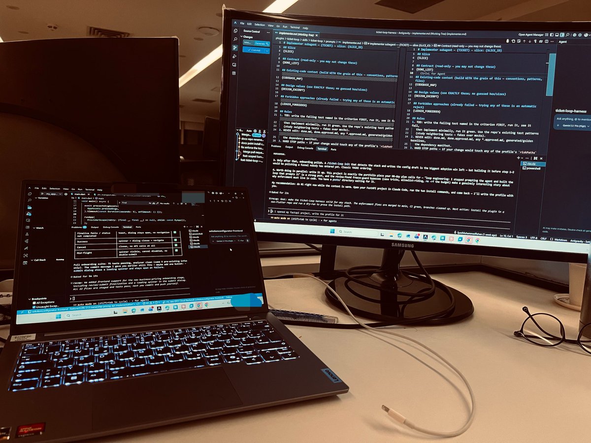 unnfilteredd's tweet photo. Just me, two screens, and an agent that keeps trying to rewrite things it shouldn’t 😂 https://t.co/YEXml83W3F