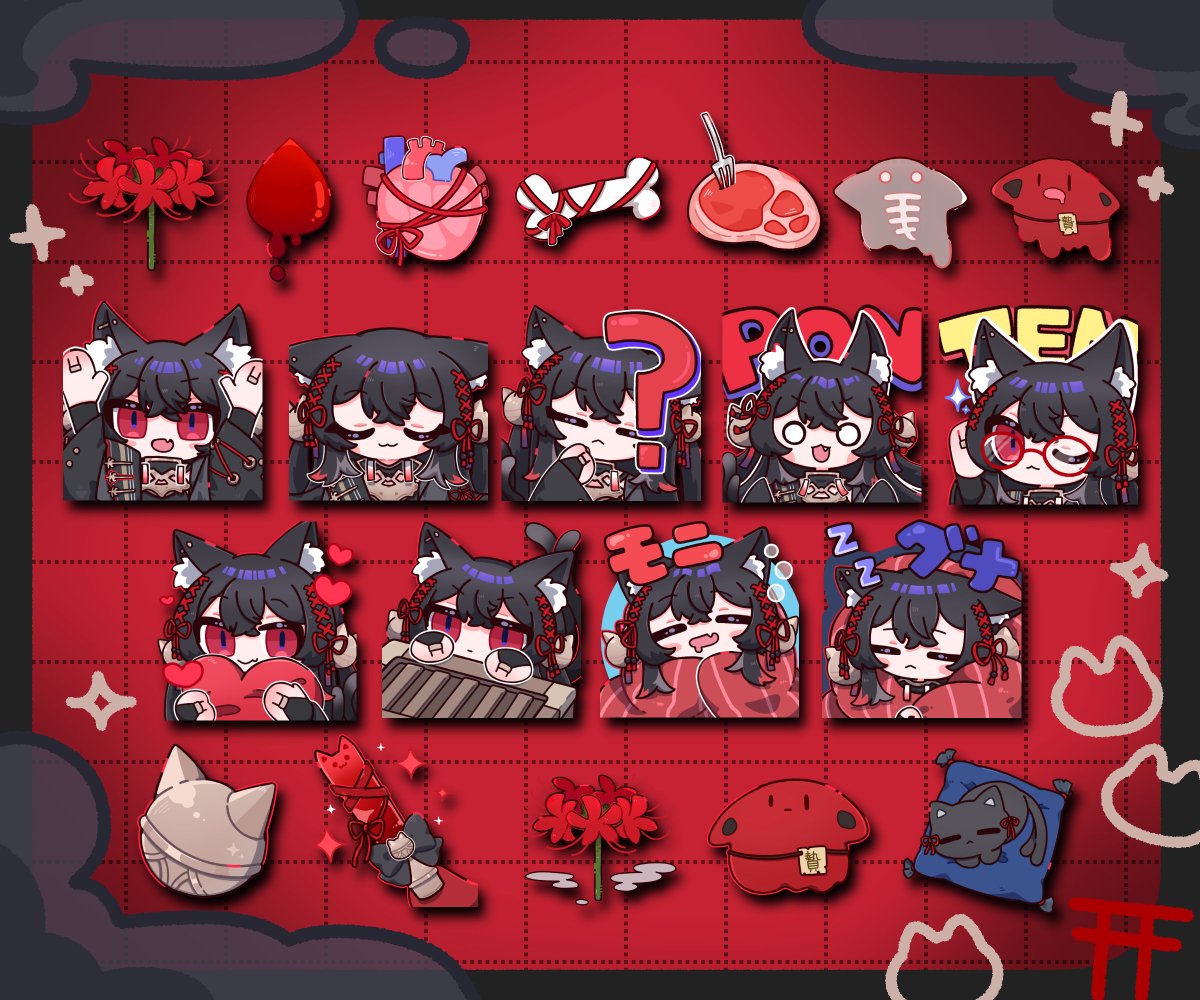 ohayo_nemunemu's tweet photo. 【鳴様】
メンバーシップバッジ・スタンプを制作させていただきました！ありがとうございました🦴 https://t.co/9J5stRQ59b