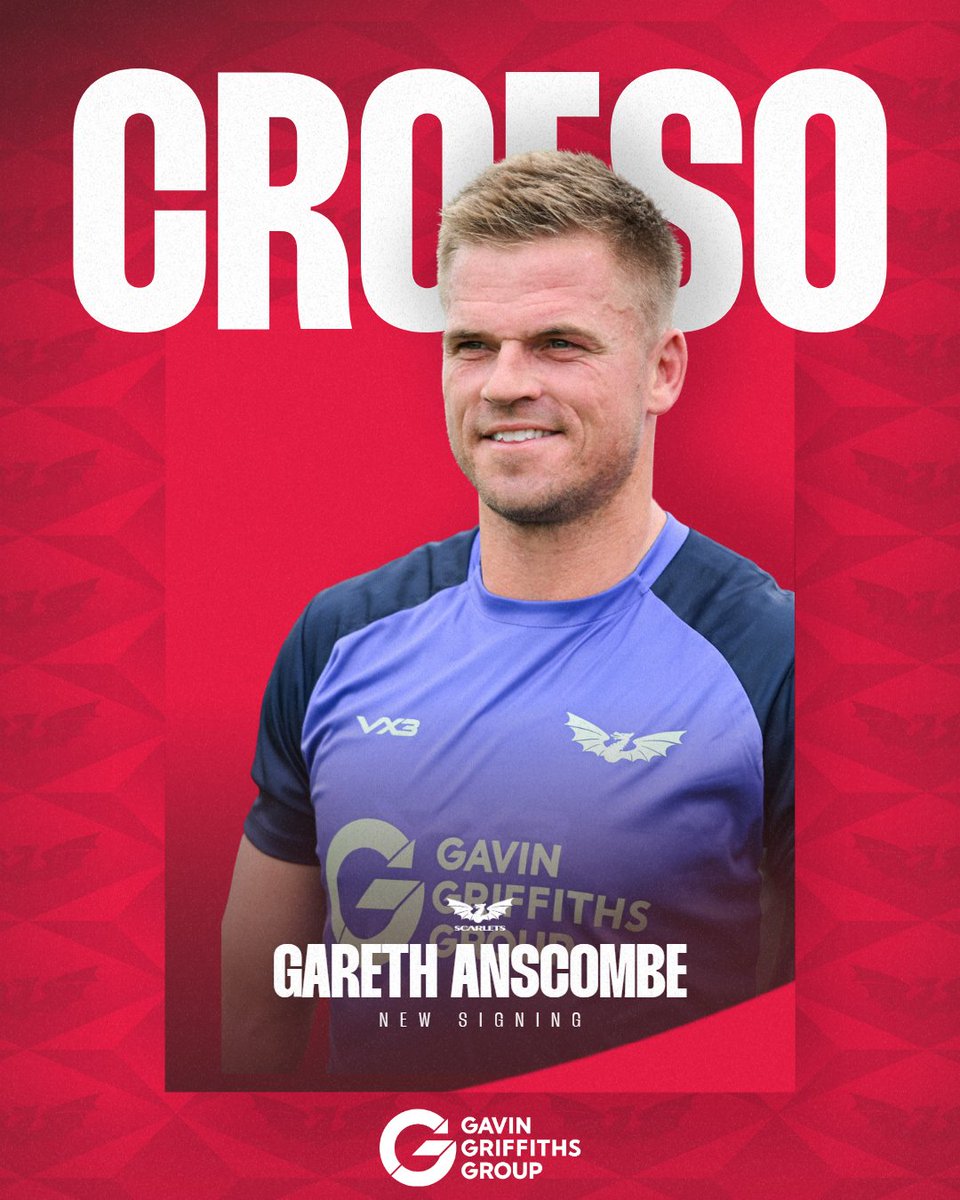 scarlets_rugby's tweet photo. Croeso Gareth ✍️

International fly-half Gareth Anscombe joins the Scarlets!

#YmaOHyd https://t.co/4KZL812Q2R