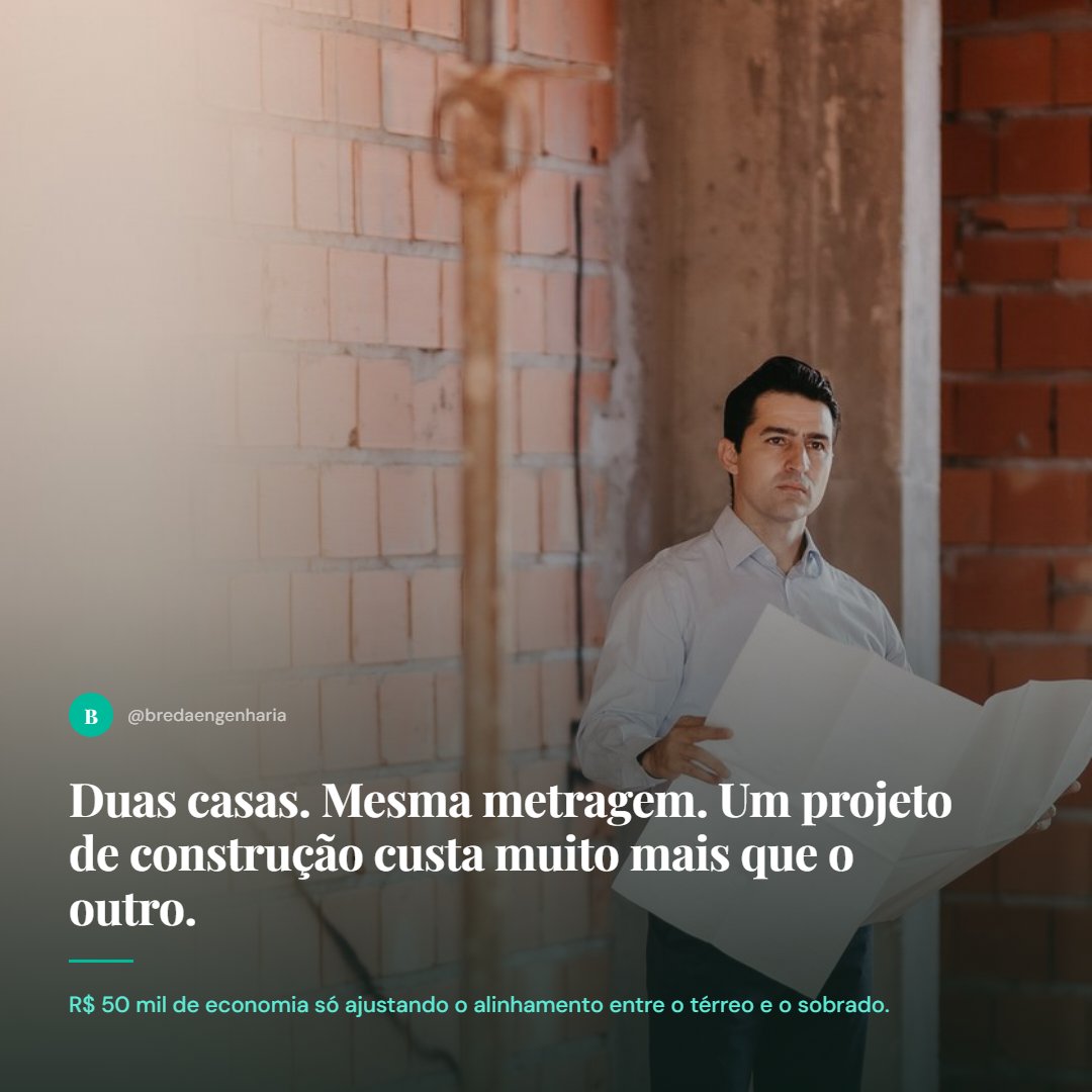 eu_thiagobreda's tweet photo. Duas casas. Mesma metragem. Um projeto de construção custa muito mais que o outro.

A diferença não está no acabamento. Está na simetria da estrutura entre o térreo e o sobrado.

#construcaocivil #engenhariacivil https://t.co/GV505Ngk0h