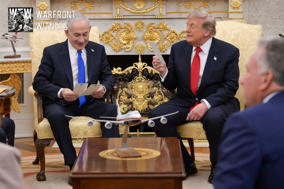 RT by @mikenov: RT by @mikenov: 🇺🇸🇮🇱 Netanyahu visits the White House Source: wfwitness on TG / Writer: Oliver
