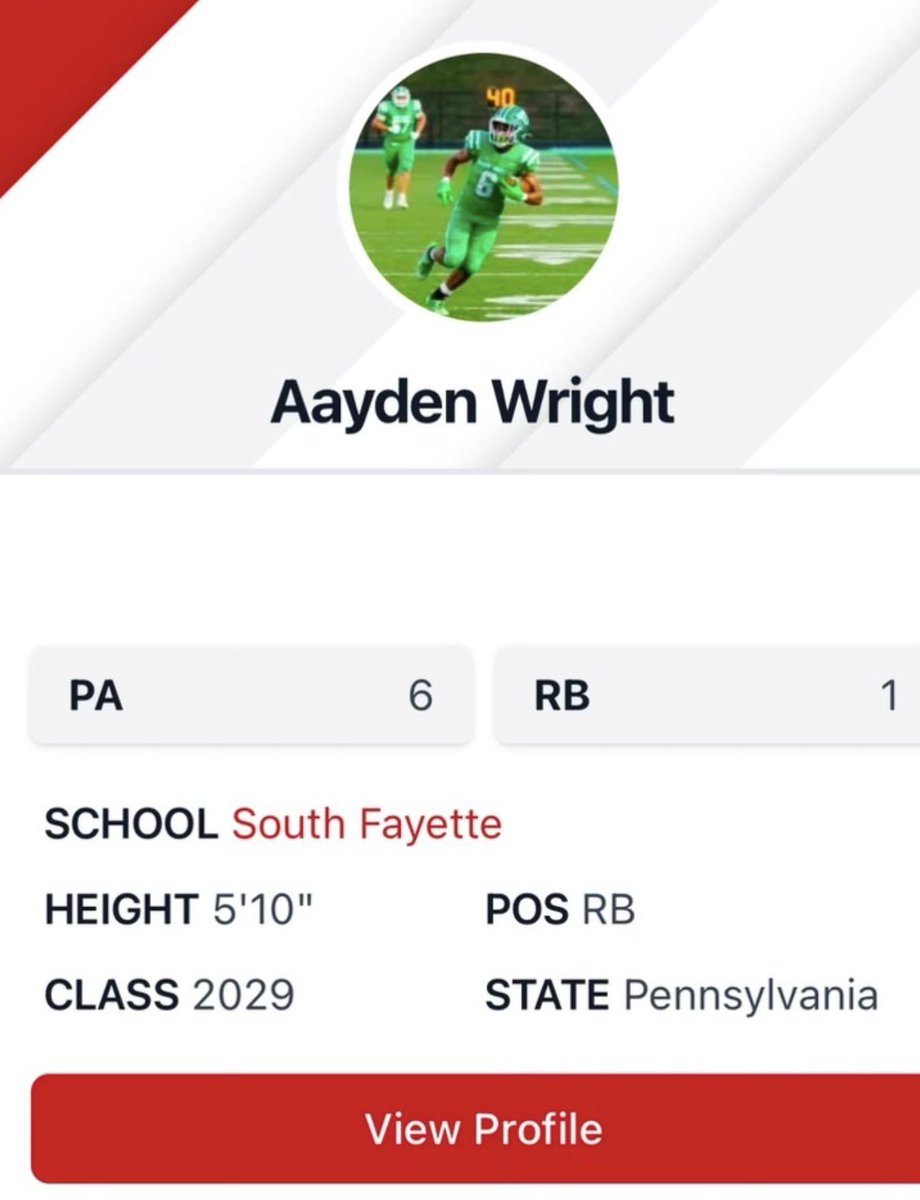 AaydenWright6's tweet photo. #1 RB and #6 overall in the state. Appreciate the recognition from @PRZVicCastillo, I am far from done. Still hungry. Still something to prove.💪 @SFLionsFB @210ths https://t.co/sZIMpuPzfo