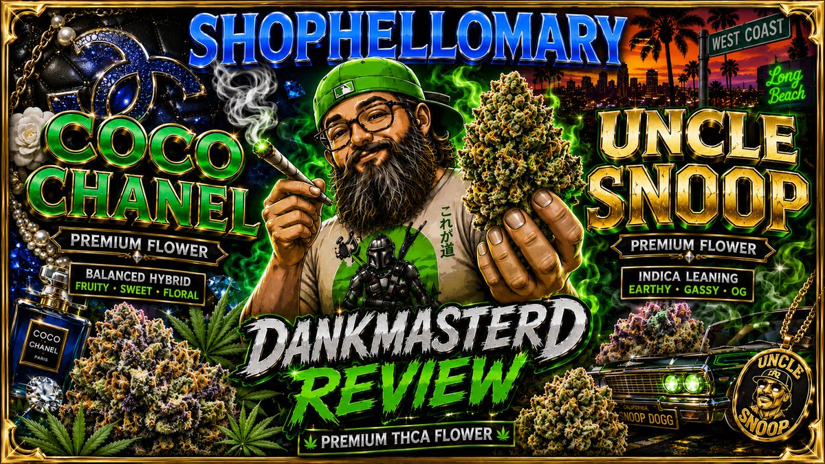 DankMasterD420's tweet photo. ๐จ NEW REVIEW IS LIVE! ๐จ๐คฏ Coco Chanel & Uncle Snoop premium strains๐๐จ
๐ฅ Watch now: https://t.co/2a4Hqaw73h๐ธ Save on your next ShopHelloMary order:
๐ https://t.co/ZlRRr7R50I
๐ท๏ธ Use code: DMD at checkout for extra savings!๐ฅ #ShopHelloMary #THCAReview #PremiumFlower https://t.co/JZZVytvSsh