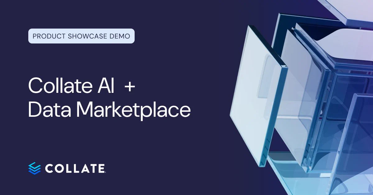 Collate AI and Data Marketplace product demo