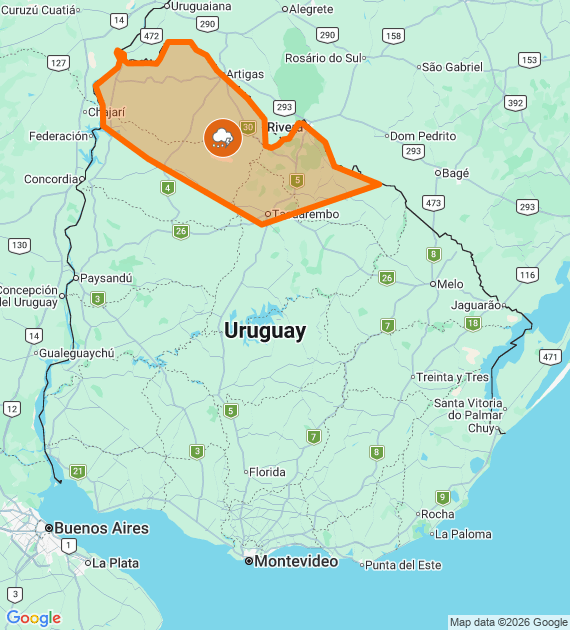 Inumet_'s tweet photo. Advertencia naranja por Tormentas fuertes
Se actualizará a las 15:30 o ante cambios significativos

Más info: https://t.co/zY2u8OFmLu https://t.co/WDRD1wG1du