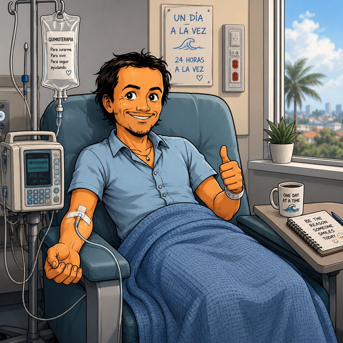 Christhianica's tweet photo. Entré a la sala de espera.  Vi a los pacientes. Unos sin cabello, otros  con dificultad caminaban, otros en silla de ruedas. Y pensé "¿Que hago aquí? Yo no pertenezco a este grupo"

Pero, ¡sí que pertenecía! Cuando la quimio se vuelve real y no un plan el cáncer se vuelve real. https://t.co/ECEs0lItpA